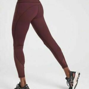 Athleta Burgundy Lightening Supersonic Tight size S